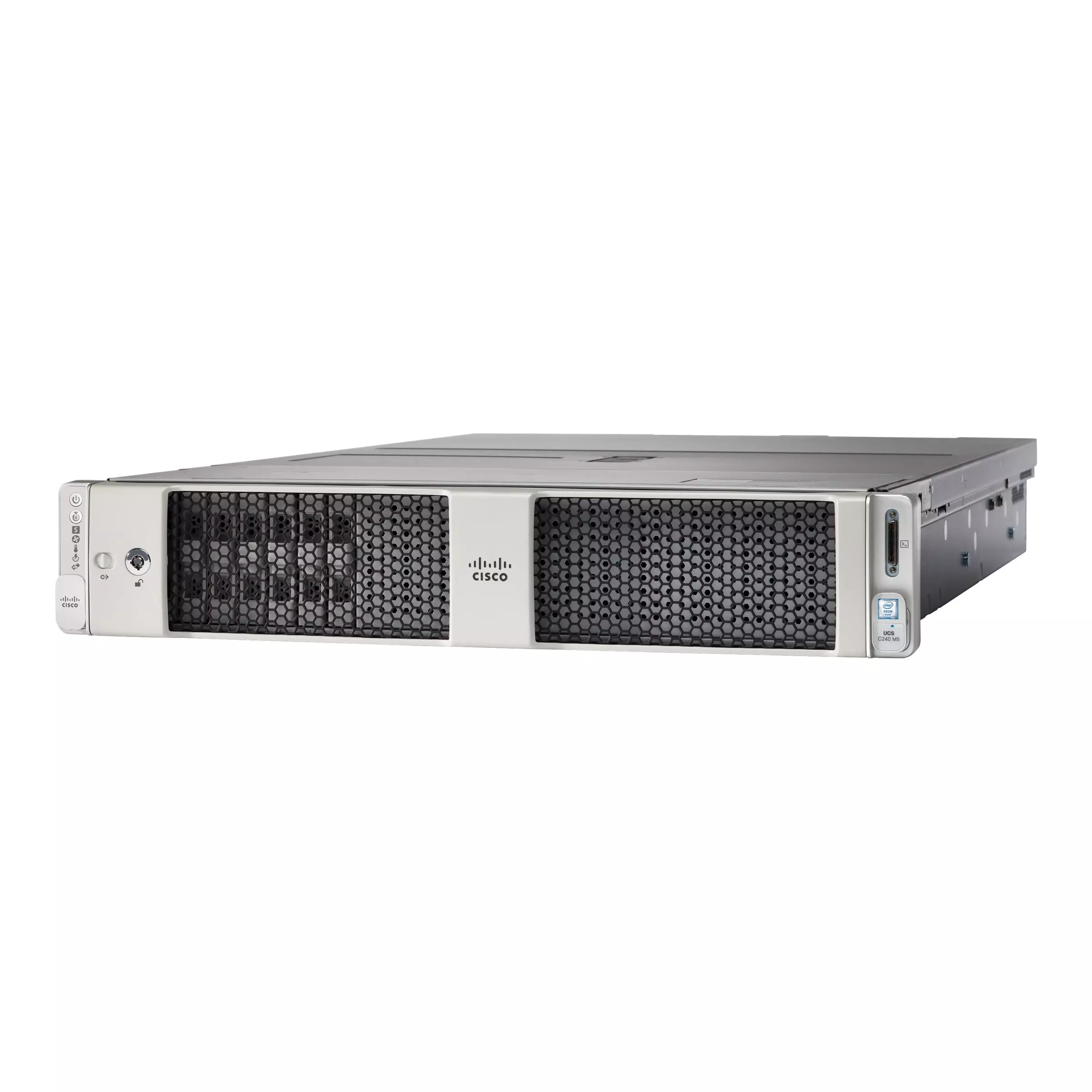 Servidor rack Cisco UCS C240 M5 visto desde el frente